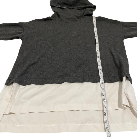 CALIA by Carrie Underwood Effortless Mixed Media Dark Heather Grey Hoodie Size L - Picture 7 of 7